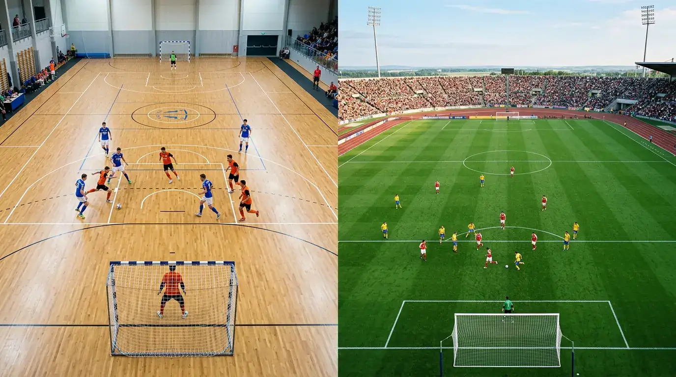 Fútbol Sala vs. Fútbol 11 para Apuestas: Diferencias 2026